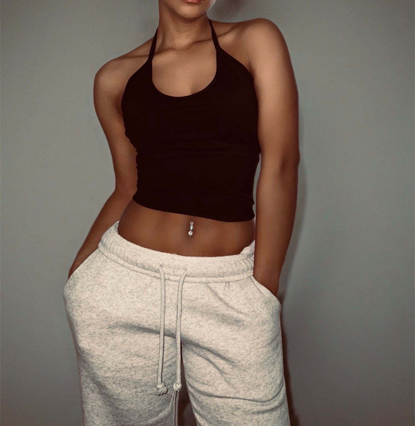 Unbothered black Top