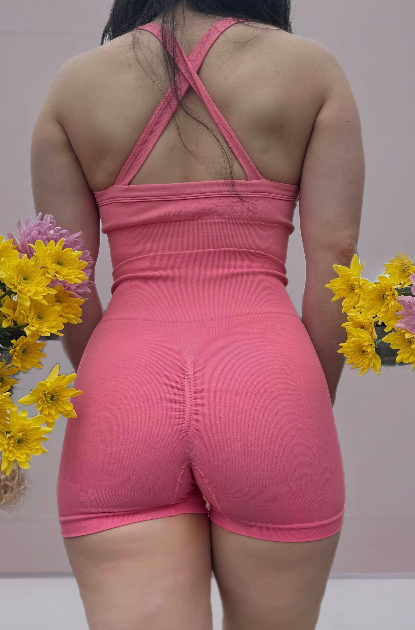 Dahlia Sculptseam shorts 5"-coral