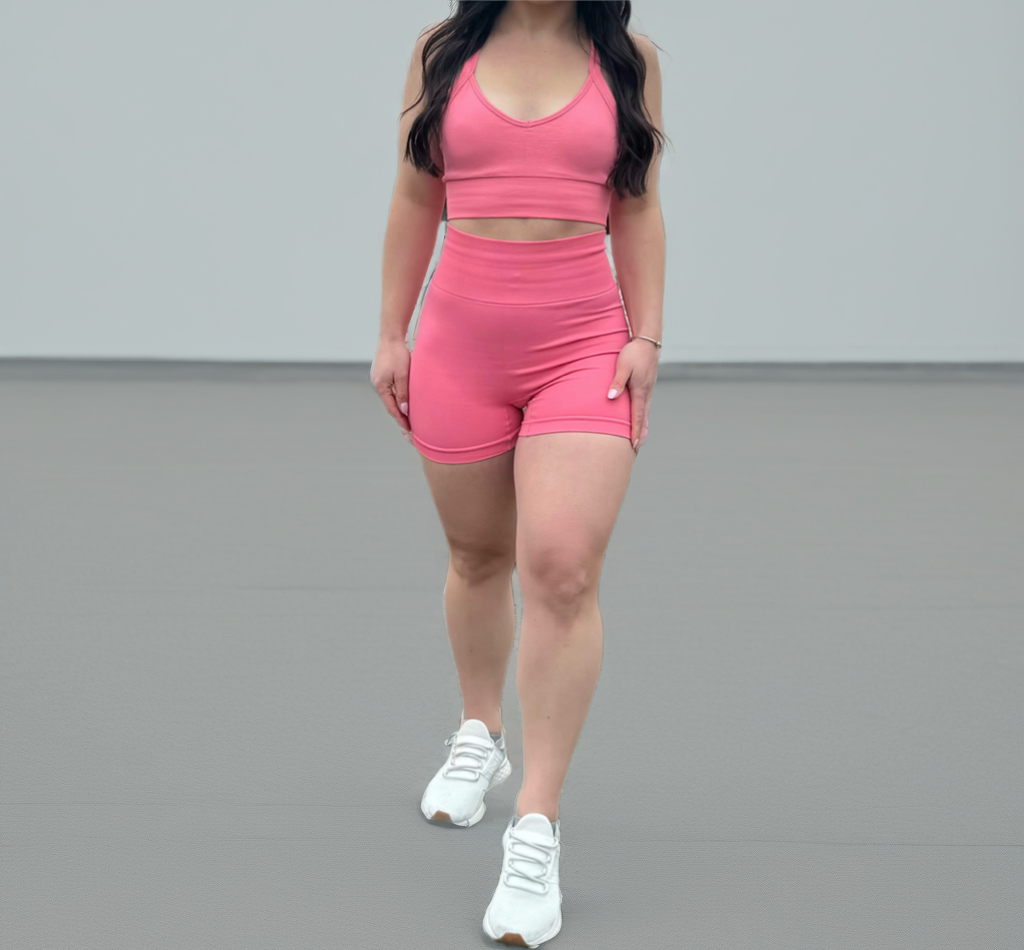 Dahlia contour seamless bra-coral